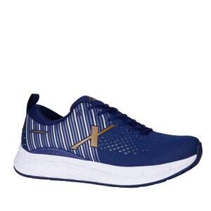 NEW XELERO men’s steadfast wide sneakers in navy/bronze